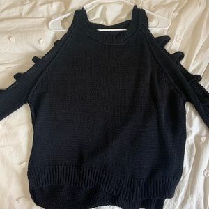 LF Black Cutout Sweater